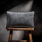 Animal Fusion Print | Sustainable Velvet Rectangle Cushion - French Grey 50 x 30 cm Piped by Izabela Peters