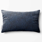 Animal Fusion Print | Sustainable Velvet Rectangle Cushion - Petrol Blue 50 x 30 cm Standard by Izabela Peters