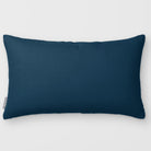 Avara Plain Teal & Persimmon linen-look 50 × 30 cm rectangular cushion, plain sewn edge, front view.