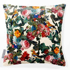 Birds in Paradise | Sustainable Velvet Cushion - Ivory Cream 40 x 40 cm Smooth by Izabela Peters