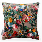 Birds in Paradise | Sustainable Velvet Cushion - Dovedale Stone 40 x 40 cm Smooth by Izabela Peters