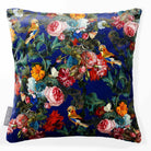 Birds in Paradise | Sustainable Velvet Cushion - Midnight 40 x 40 cm Smooth by Izabela Peters