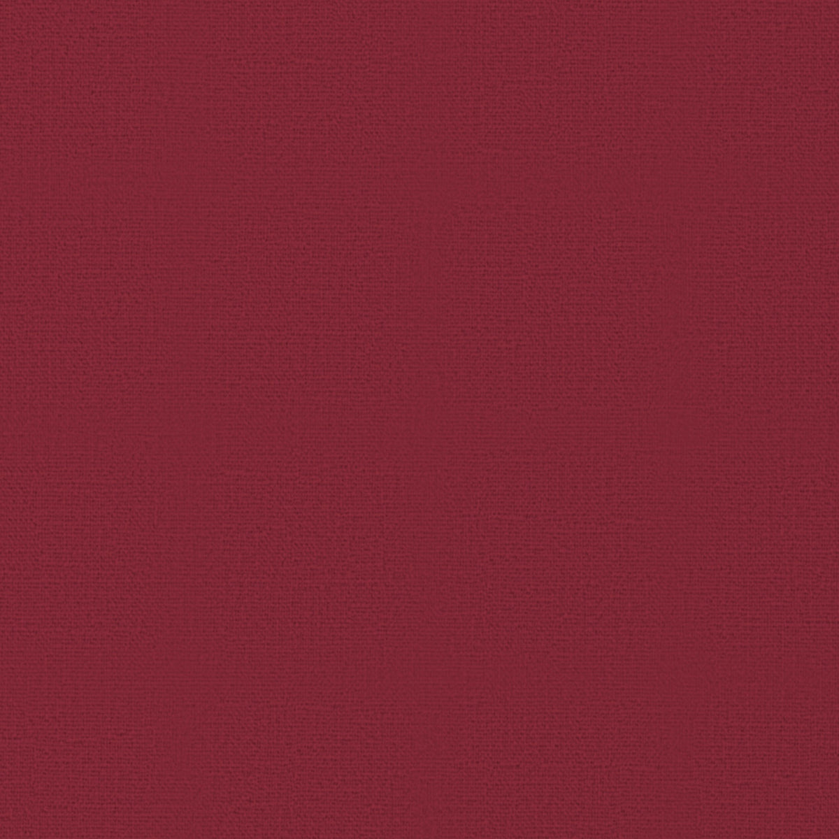Close-up of the plain burgundy cotton Christmas table runner, showing the weave
