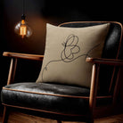 Butterfly | Sustainable Velvet Cushion - Taupe 40 x 40 cm Standard by Izabela Peters