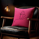 Butterfly | Sustainable Velvet Cushion - Hot Pink 40 x 40 cm Standard by Izabela Peters