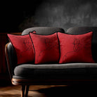 Butterfly | Sustainable Velvet Cushion - Crimson Muse 40 x 40 cm Standard by Izabela Peters