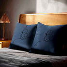 Butterfly | Sustainable Velvet Cushion - Petrol Blue 40 x 40 cm Standard by Izabela Peters
