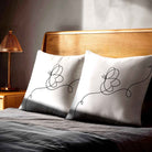 Butterfly | Sustainable Velvet Cushion - White & Black 40 x 40 cm Standard by Izabela Peters