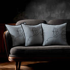 Butterfly | Sustainable Velvet Cushion - French Grey 40 x 40 cm Standard by Izabela Peters