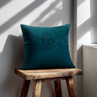 Butterfly | Sustainable Velvet Cushion - Teal 40 x 40 cm Standard by Izabela Peters