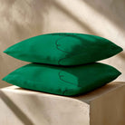 Butterfly | Sustainable Velvet Cushion - Emerald Green 40 x 40 cm Standard by Izabela Peters