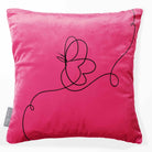 Butterfly | Sustainable Velvet Cushion - Hot Pink 40 x 40 cm Standard by Izabela Peters
