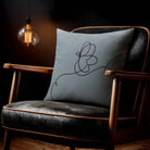 Butterfly | Sustainable Velvet Cushion - French Grey 40 x 40 cm Standard by Izabela Peters