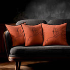 Butterfly | Sustainable Velvet Cushion - Burnt Ochre 40 x 40 cm Standard by Izabela Peters
