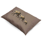 Elephants | Sustainable Velvet Rectangle Cushion in Dovedale Stone 50 x 30 cm Cover Only | Izabela Peters