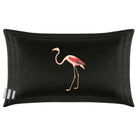 Flamingo | Sustainable Velvet Rectangle Cushion - Rosewater 50 x 30 cm Cover Only by Izabela Peters