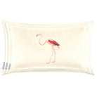 Flamingo | Sustainable Velvet Rectangle Cushion in Ivory Cream 50 x 30 cm Cover Only | Izabela Peters