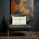 Flamingo | Sustainable Velvet Rectangle Cushion - Ivory Cream 50 x 30 cm Cover Only by Izabela Peters