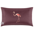Flamingo | Sustainable Velvet Rectangle Cushion - Italian Grape 50 x 30 cm Cover Only by Izabela Peters