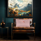 Flamingo | Sustainable Velvet Rectangle Cushion - Rosewater 50 x 30 cm Cover Only by Izabela Peters