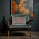 Flamingo | Sustainable Velvet Rectangle Cushion - Dovedale Stone 50 x 30 cm Cover Only by Izabela Peters
