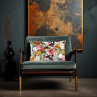 Floral Dream | Sustainable Velvet Rectangle Cushion - Ivory Cream 50 x 30 cm Cover Only by Izabela Peters