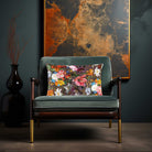 Floral Dream | Sustainable Velvet Rectangle Cushion - Italian Grape 50 x 30 cm Cover Only by Izabela Peters