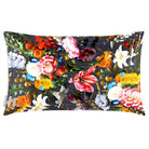 Floral Dream | Sustainable Velvet Rectangle Cushion - Graphite 50 x 30 cm Cover Only by Izabela Peters