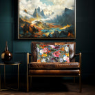 Floral Dream | Sustainable Velvet Rectangle Cushion - French Grey 50 x 30 cm Cover Only by Izabela Peters