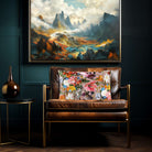 Floral Dream | Sustainable Velvet Rectangle Cushion - Rosewater 50 x 30 cm Cover Only by Izabela Peters