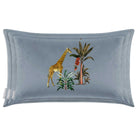 Giraffe | Sustainable Velvet Rectangle Cushion - French Grey 50 x 30 cm Cover Only by Izabela Peters