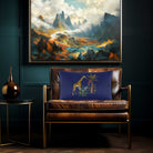 Giraffe | Sustainable Velvet Rectangle Cushion - Midnight 50 x 30 cm Cover Only by Izabela Peters