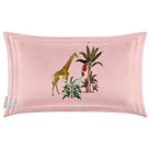 Giraffe | Sustainable Velvet Rectangle Cushion - Rosewater 50 x 30 cm Cover Only by Izabela Peters