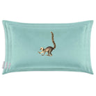 Lemur | Sustainable Velvet Rectangle Cushion in Dovedale Stone 50 x 30 cm Cover Only | Izabela Peters