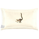 Lemur | Sustainable Velvet Rectangle Cushion - Ivory Cream 50 x 30 cm Cover Only by Izabela Peters