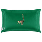 Lemur | Sustainable Velvet Rectangle Cushion - Emerald Green 50 x 30 cm Cover Only by Izabela Peters