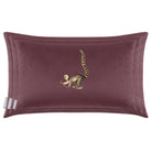 Lemur | Sustainable Velvet Rectangle Cushion - Italian Grape 50 x 30 cm Cover Only by Izabela Peters