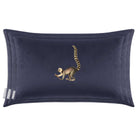 Lemur | Sustainable Velvet Rectangle Cushion - Graphite 50 x 30 cm Cover Only by Izabela Peters