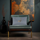 Lemur | Sustainable Velvet Rectangle Cushion - French Grey 50 x 30 cm Cover Only by Izabela Peters