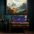 Lemur | Sustainable Velvet Rectangle Cushion - Midnight 50 x 30 cm Cover Only by Izabela Peters