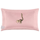 Lemur | Sustainable Velvet Rectangle Cushion - Rosewater 50 x 30 cm Cover Only by Izabela Peters