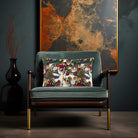 Manor House Garden | Sustainable Velvet Rectangle Cushion - Estate Blue 50 x 30 cm Cover Only by Izabela Peters