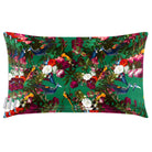 Manor House Garden | Sustainable Velvet Rectangle Cushion - Emerald Green 50 x 30 cm Cover Only by Izabela Peters