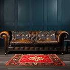 Manor House Garden | Sustainable Velvet Rectangle Cushion - Graphite 50 x 30 cm Cover Only by Izabela Peters