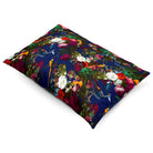 Manor House Garden | Sustainable Velvet Rectangle Cushion - Midnight 50 x 30 cm Cover Only by Izabela Peters
