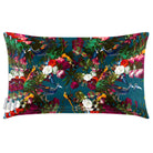 Manor House Garden | Sustainable Velvet Rectangle Cushion - Teal 50 x 30 cm Cover Only by Izabela Peters