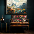 Monkey Puzzle | Sustainable Velvet Rectangle Cushion - Charcoal 50 x 30 cm Cover Only by Izabela Peters