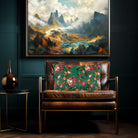 Monkey Puzzle | Sustainable Velvet Rectangle Cushion - Emerald Green 50 x 30 cm Cover Only by Izabela Peters
