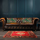Monkey Puzzle | Sustainable Velvet Rectangle Cushion - Emerald Green 50 x 30 cm Cover Only by Izabela Peters