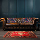 Monkey Puzzle | Sustainable Velvet Rectangle Cushion - Midnight 50 x 30 cm Cover Only by Izabela Peters